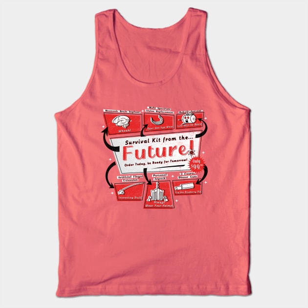 Retro Future Survival Kit Tank Top by stevenlefcourt